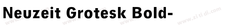Neuzeit Grotesk Bold字体转换